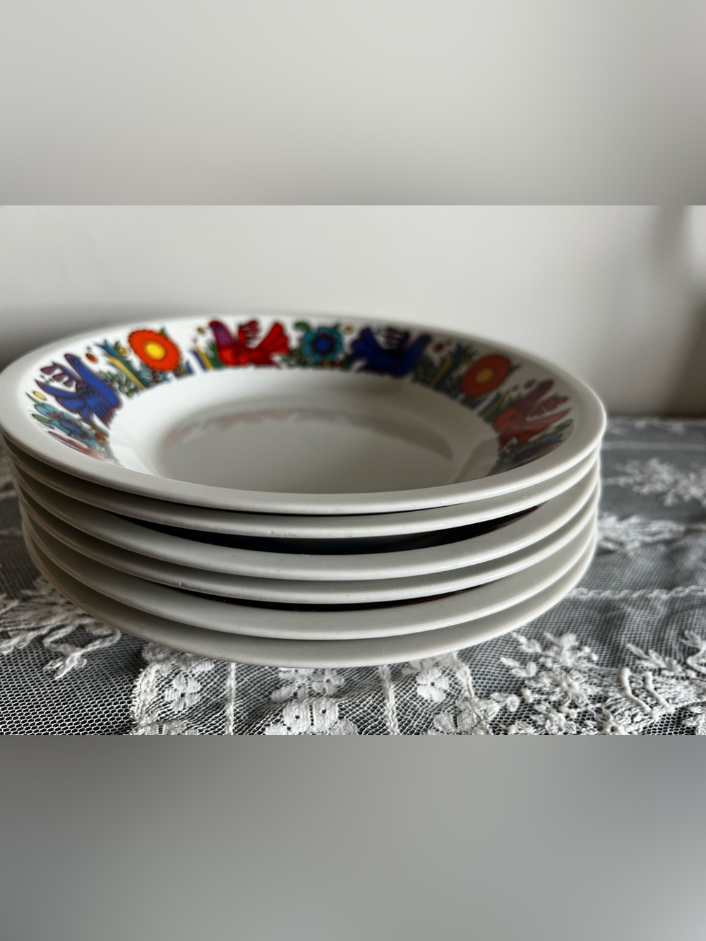 Set of 6 Mid-Century Modern Vintage Villeroy & Boch  “Acapulco” Soup/Pasta Bowl - Picture 4 of 6